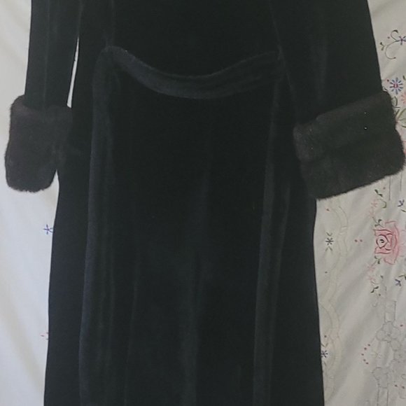 Dark Brown Fur Over Coat - Picture 5 of 7